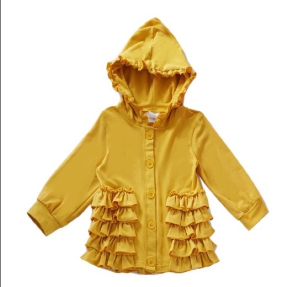 Mustard ruffle jacket